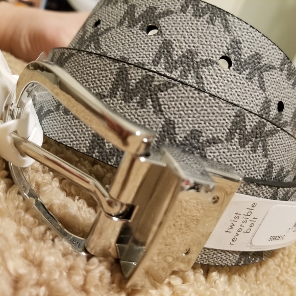 Women's MK belt small Grey black white - Picture 3 of 8